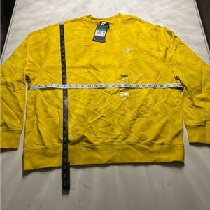 Nike Men's Vibrant Yellow Sweatshirt